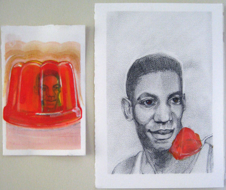 BILL-O (Diptych), Acrylic and Graphite on Arches paper, 13"x10.5"