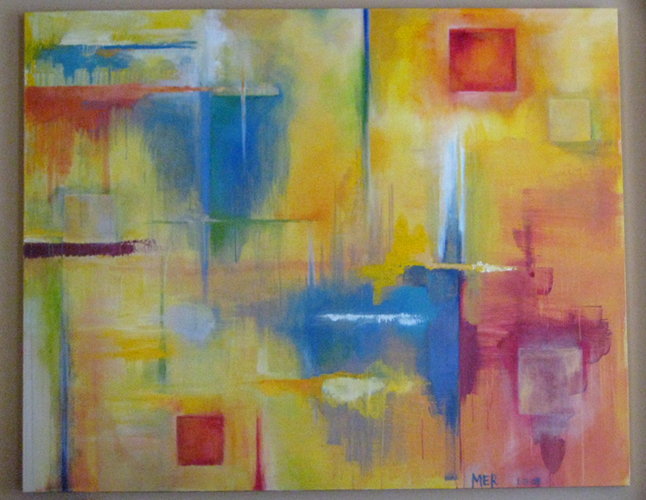 C, Acrylic on Canvas, 48"x 48", 2004, sold