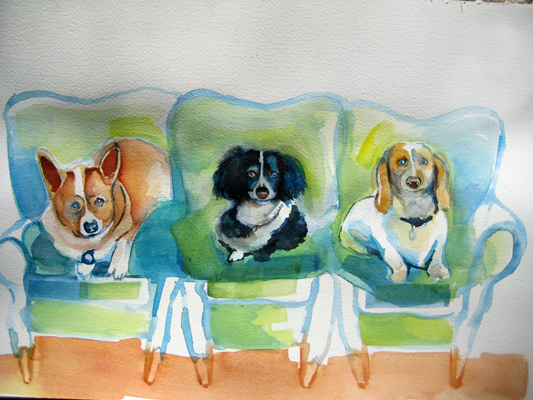 Cooperman/Hubley, Watercolor on paper, 2009