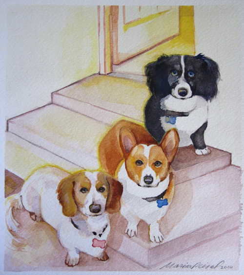 Cooperman/Hubley, Watercolor on paper, 2010